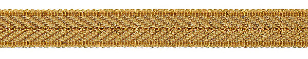 Hallis Opulent Trim Herringbone Braid 18mm Gold