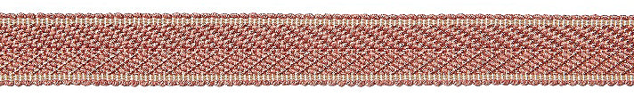 Hallis Opulent Trim Herringbone Braid 18mm Blush