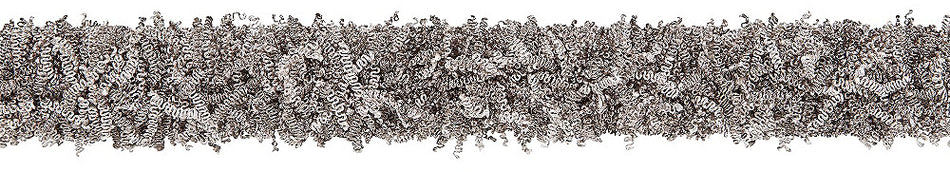 Hallis Opulent Trim Ruche 40mm Silver