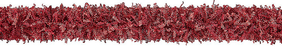 Hallis Opulent Trim Ruche 40mm Rouge