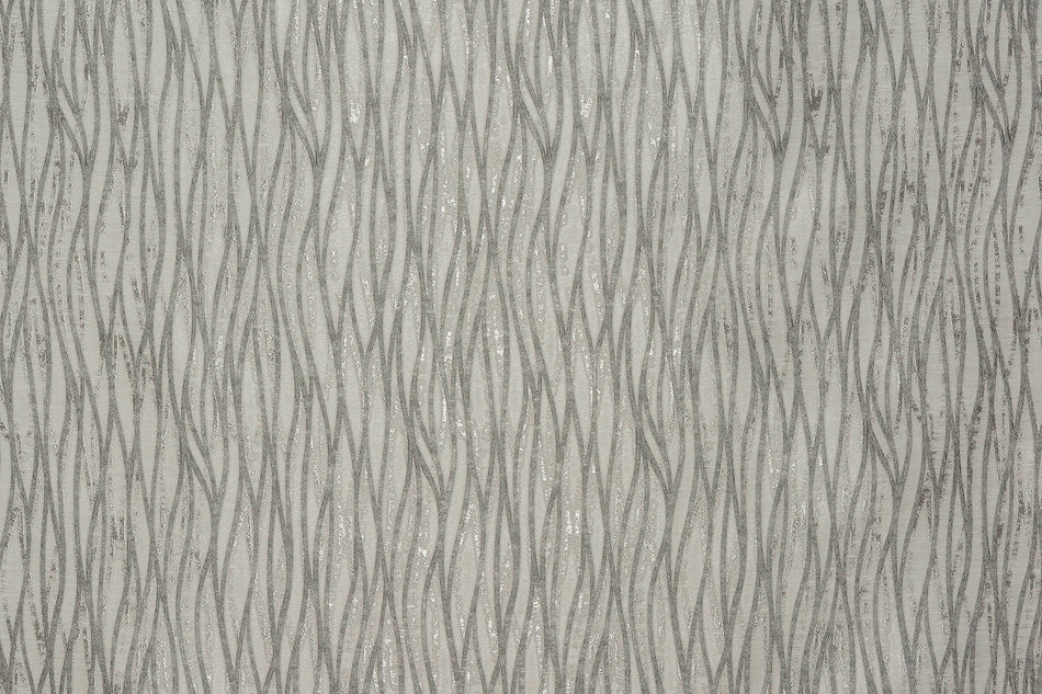Fryetts Acacia Linear Silver Fabric