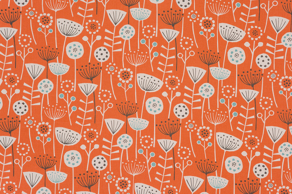 Fryetts Scandi Bergen Burnt Orange Fabric