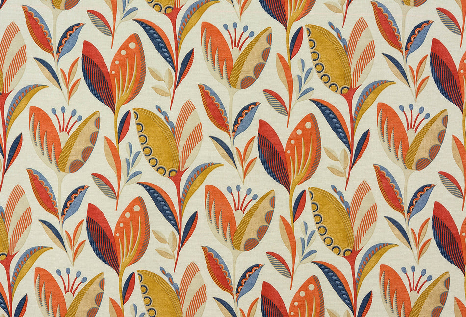 Fryetts Leon Leon Burnt Orange Fabric