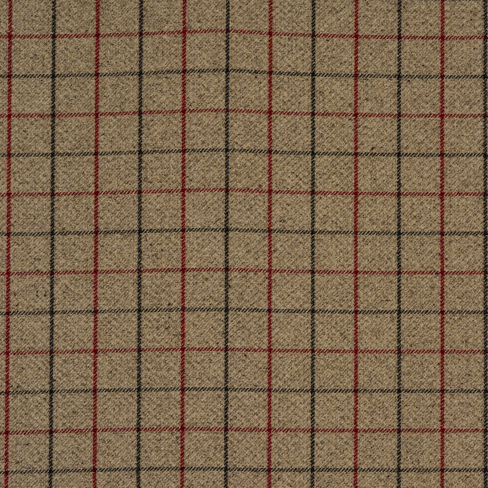 Porter & Stone Balmoral Bamburgh Red Fabric