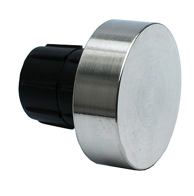 Speedy Poles Apart 28mm Finials only, Satin Silver, Eton