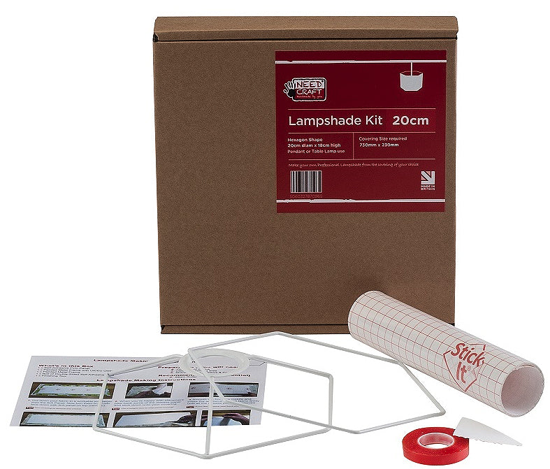 Needcraft 20cm Hexaganol Lampshade Kit