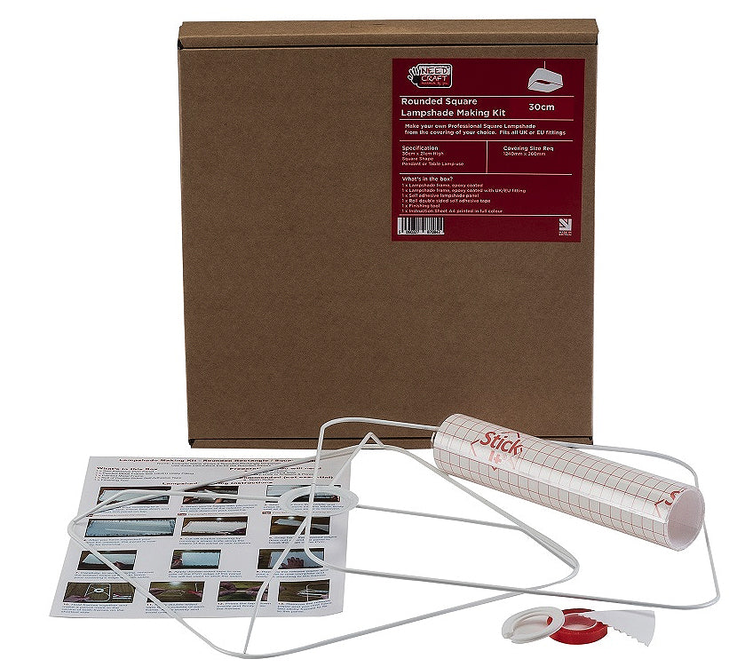 Needcraft 30cm Rounded Square Lampshade Kit