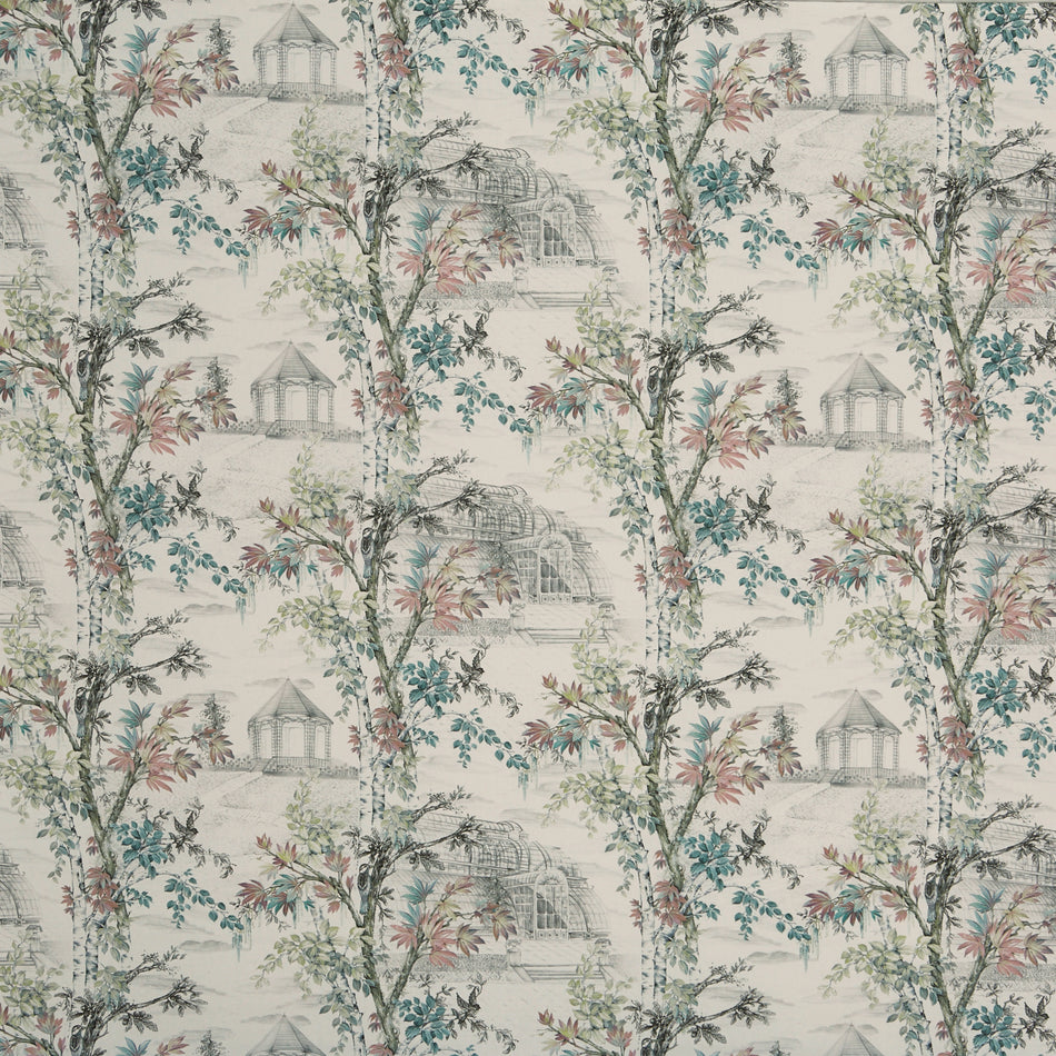 Prestigious Grand Botanical Arboretum Rose Water Fabric