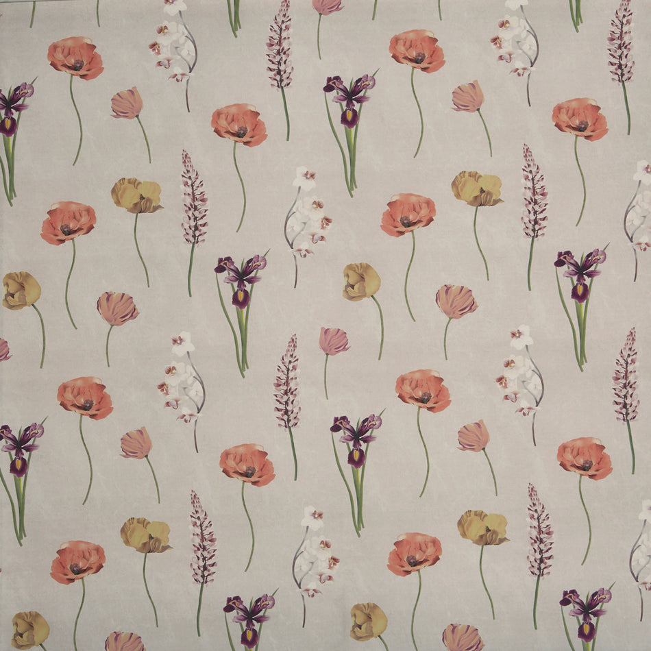 Prestigious Grand Botanical Flower Press Peach Blossom Fabric