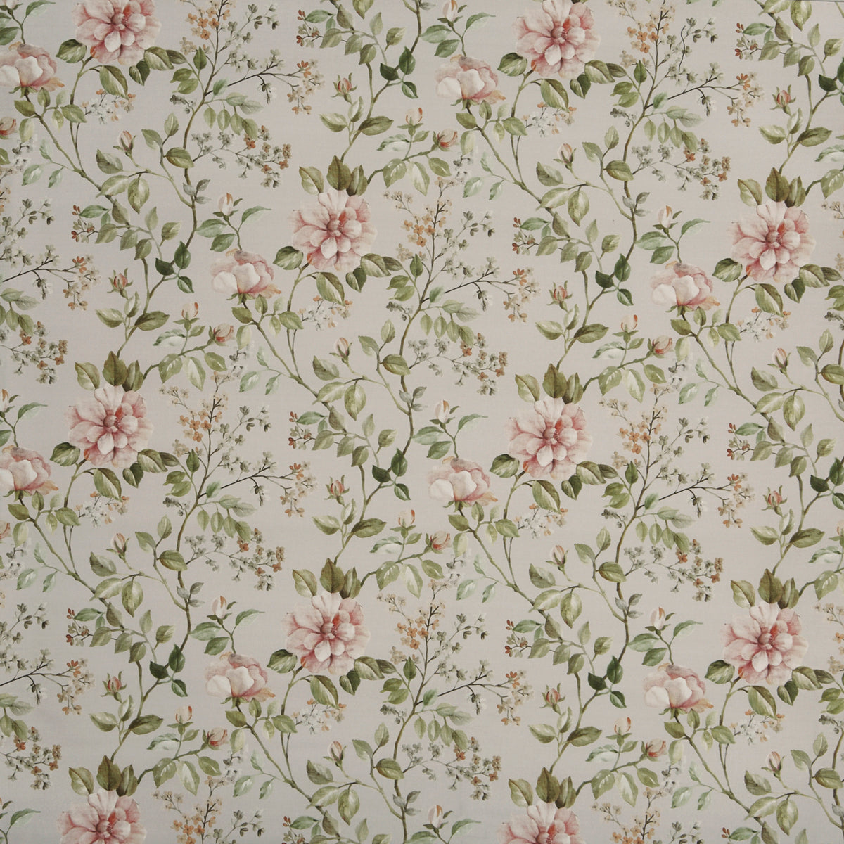 Prestigious Grand Botanical Fragrant Peach Blossom Fabric