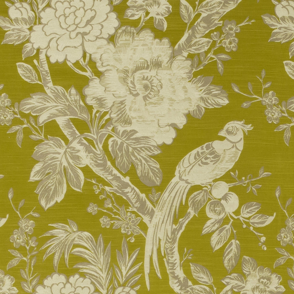 Clarke & Clarke Botanist Avium Chartreuse