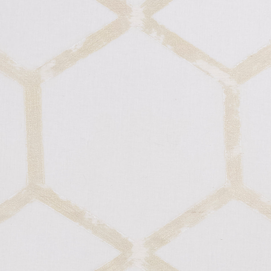 Clarke & Clarke Metalli Forma Champagne Fabric