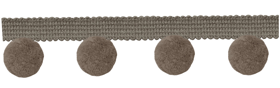 Jones Hygge Small Pom Pom Fringe, Mink