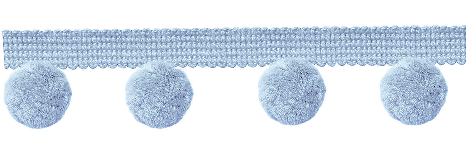 Jones Hygge Small Pom Pom Fringe, Duck Egg