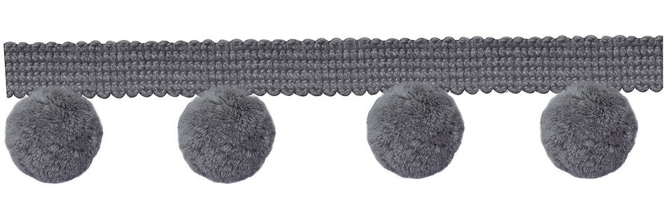 Jones Hygge Small Pom Pom Fringe, Silver