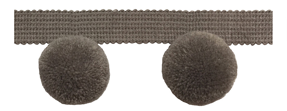 Jones Hygge Large Pom Pom Fringe, Mink