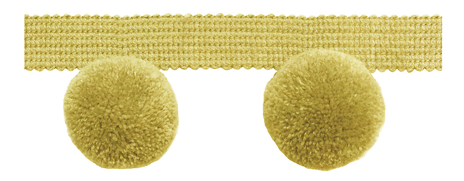 Jones Hygge Large Pom Pom Fringe, Ochre