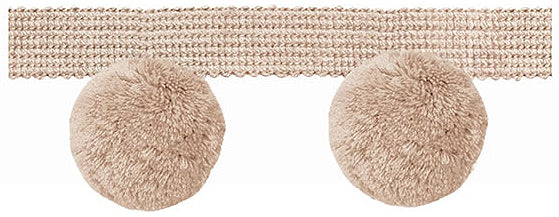 Jones Hygge Large Pom Pom Fringe, Blush