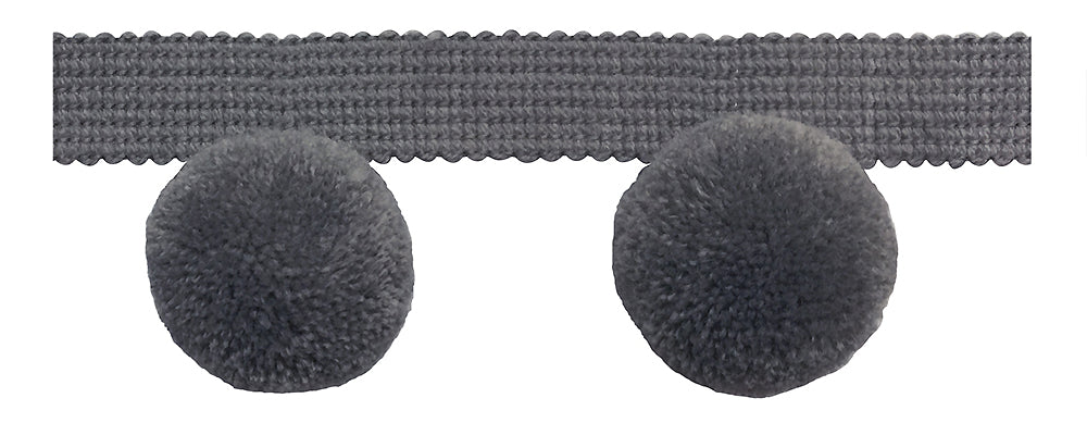 Jones Hygge Large Pom Pom Fringe, Silver