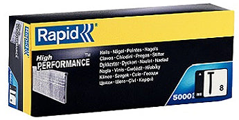 Rapid No.8 15mm Galvanised Steel Brad Nails