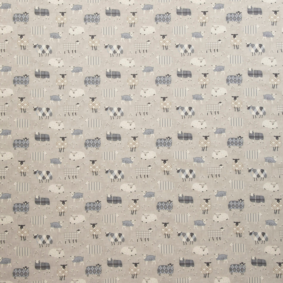 Iliv Henley Baa Baa Charcoal Fabric