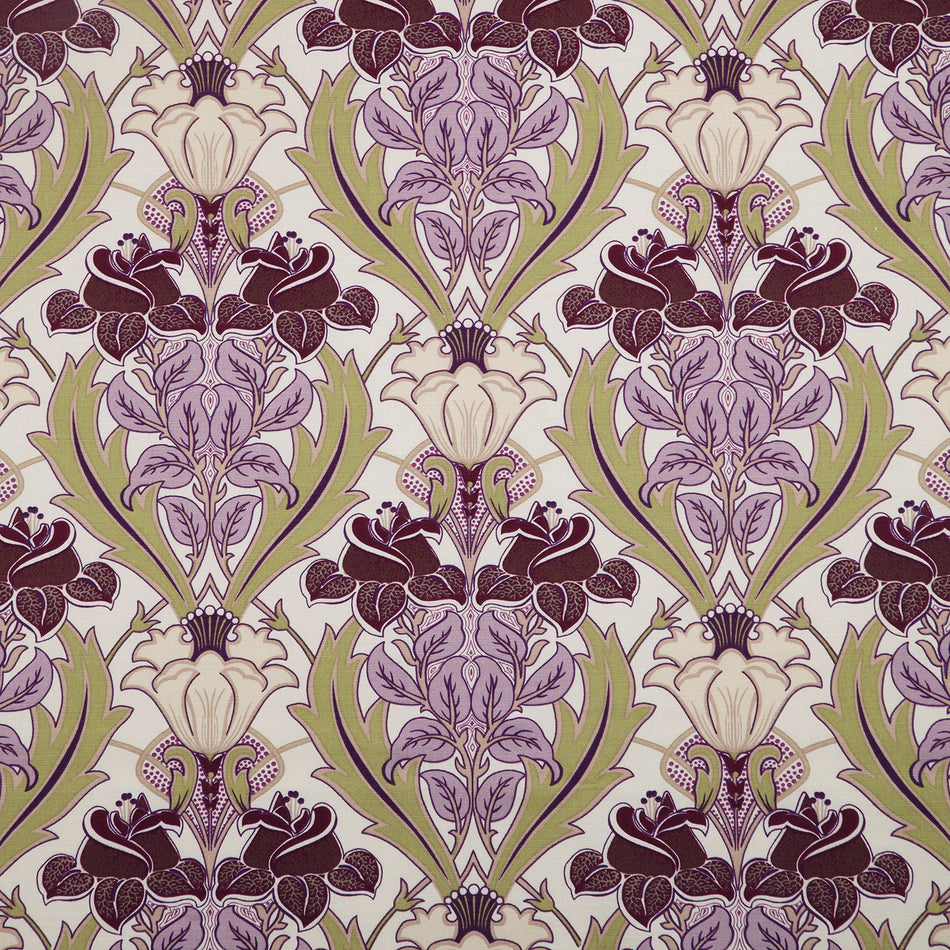 Iliv Art Deco Acanthus Berry Fabric
