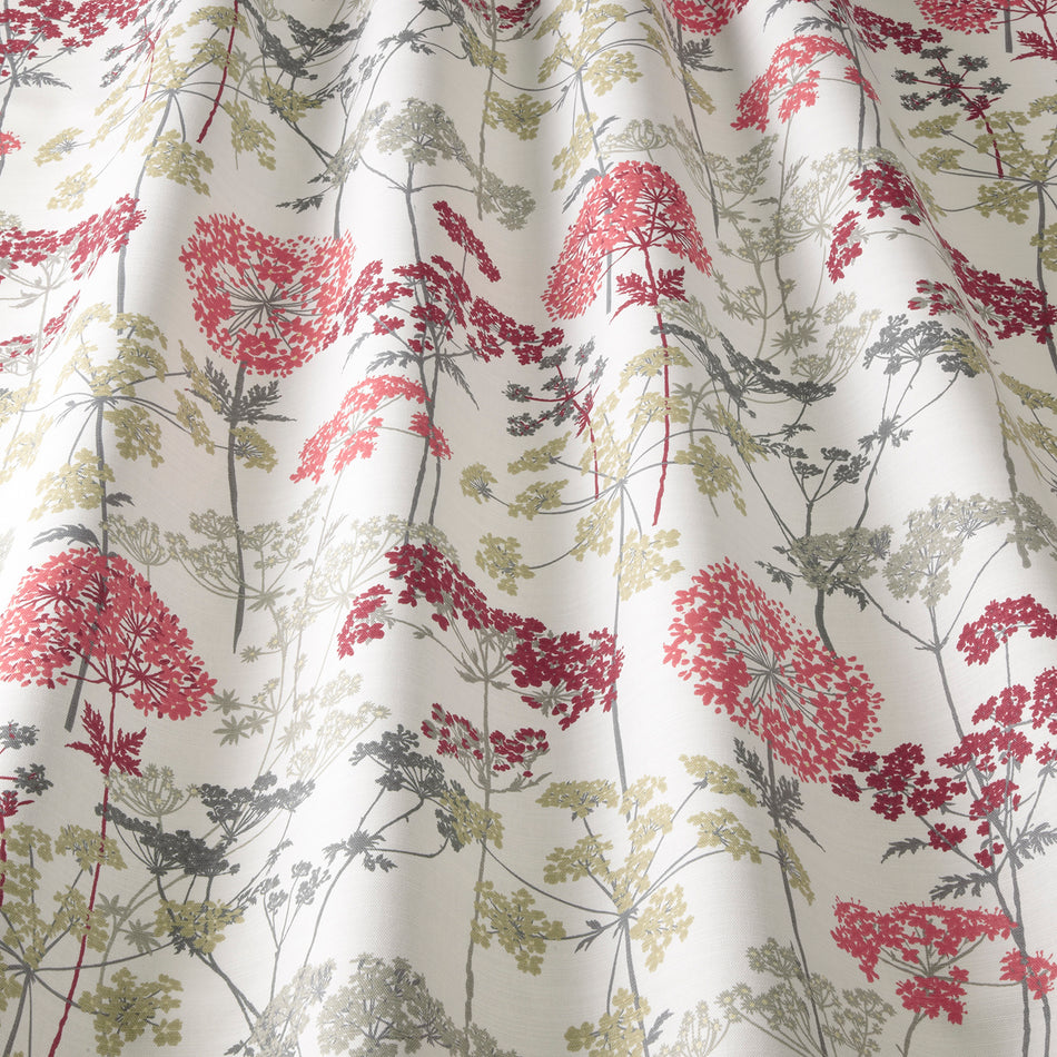 Iliv Meadow Hedgerow Ruby Fabric