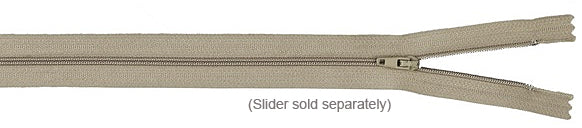 Hallis No.3 Closed End Zips 18' Beige