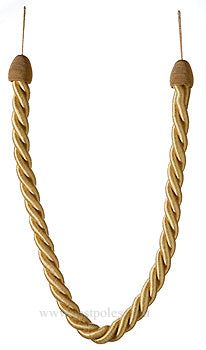 Kestrel Reiss Rope Curtain Tieback Embrace, Gold