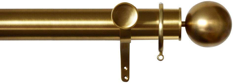 Jones Esquire 50mm Pole Brushed Gold, Sphere