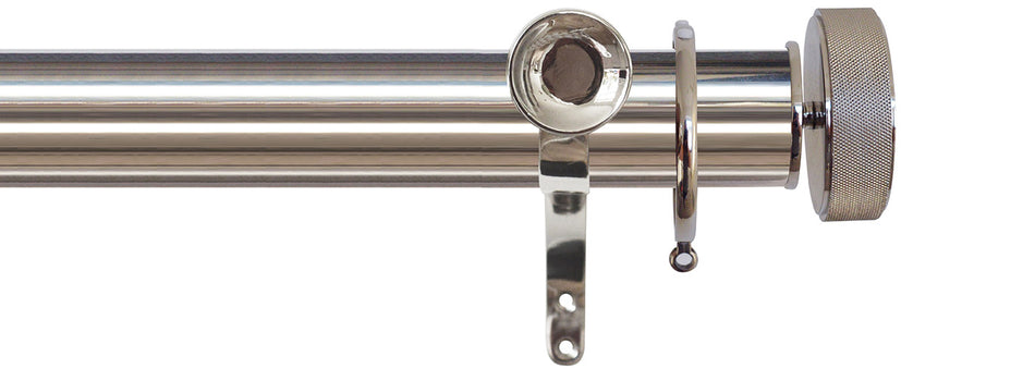 Jones Esquire 50mm Pole Polished Nickel, Etched Disc