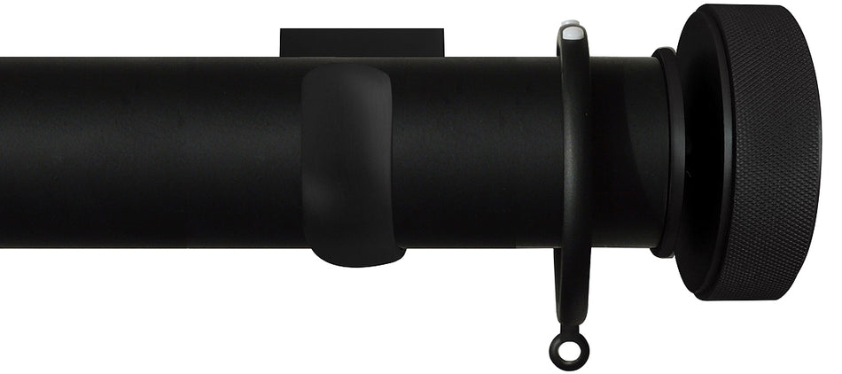 Jones Esquire 50mm Pole Carbon Black, Square, Etched Disc