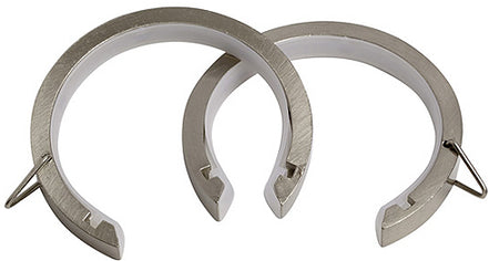 Speedy 35mm Lined Passover Rings, Satin Silver