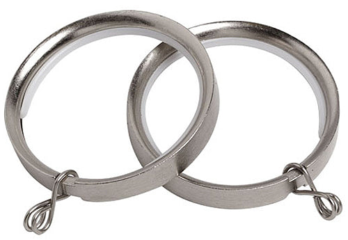 Speedy 35mm Flat Lined Rings, Satin Silver