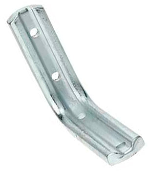 Hallis Drilled Fluted Angle Brackets, Zinc Plated
