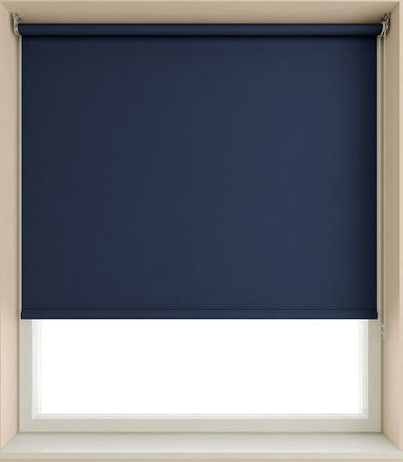 Speedy Connect Blackout Roller Blind, Navy