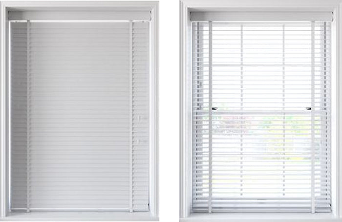 Speedy 50mm Slat Faux Wood Venetian Blind, White