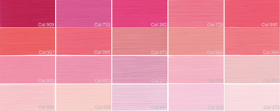 Gutermann Sew-all Thread (Ticket 100), Pinks