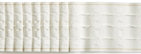 Hallis 76mm Multi-Woven Curtain Heading Tape, White