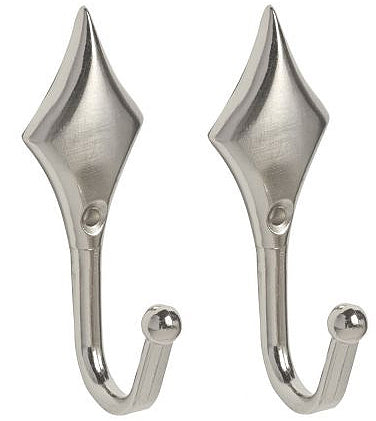 Speedy Diamond Tieback Hook, Satin Silver
