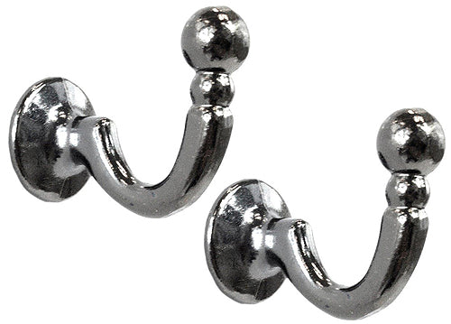 Speedy Palma Curtain Tieback Hooks, Polished Graphite