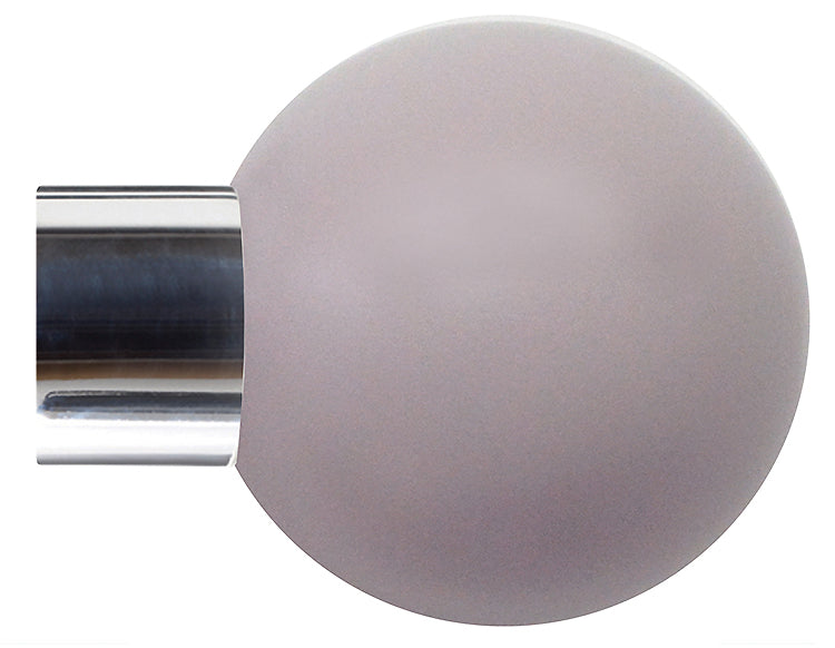 Jones Strand 35mm Pole Finial Only Chrome, Heather Painted Ball