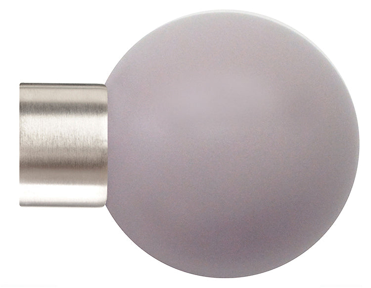 Jones Strand 35mm Pole Finial Only Matt Nickel, Heather Painted Ball