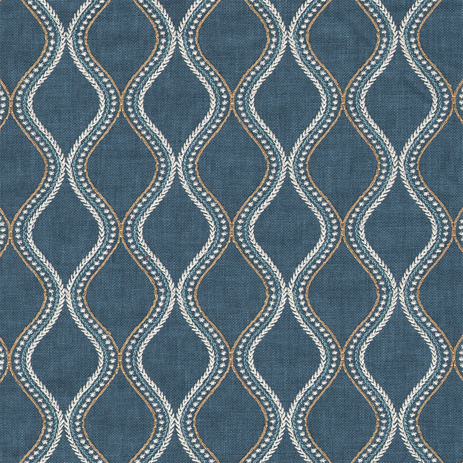 Beaumont Textiles Tropical Aruba Blue Fabric