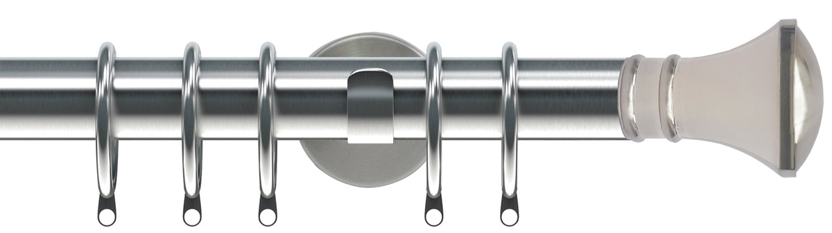 Speedy 35mm Poles Apart IDC Metal Pole Satin Silver Trumpet