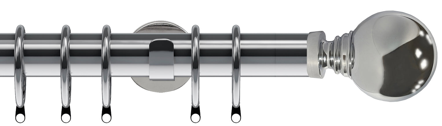 Speedy 35mm Poles Apart IDC Metal Pole Chrome Globe