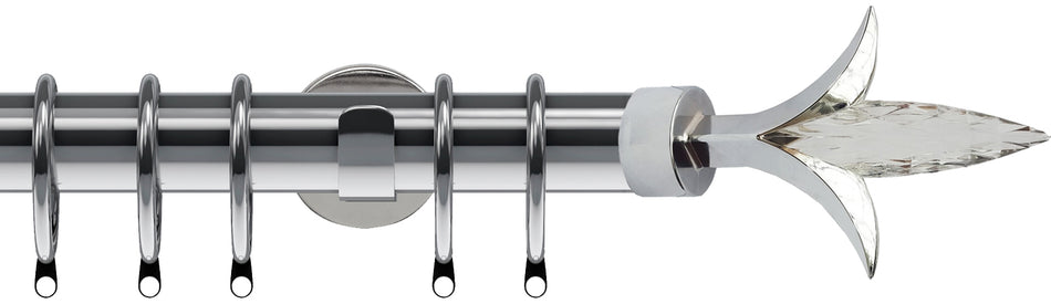 Speedy 35mm Poles Apart IDC Metal Pole Chrome Fleur de Lys