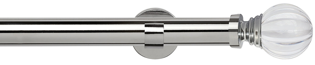 Speedy 35mm Poles Apart IDC Metal Eyelet Pole Chrome, Segmented Ball