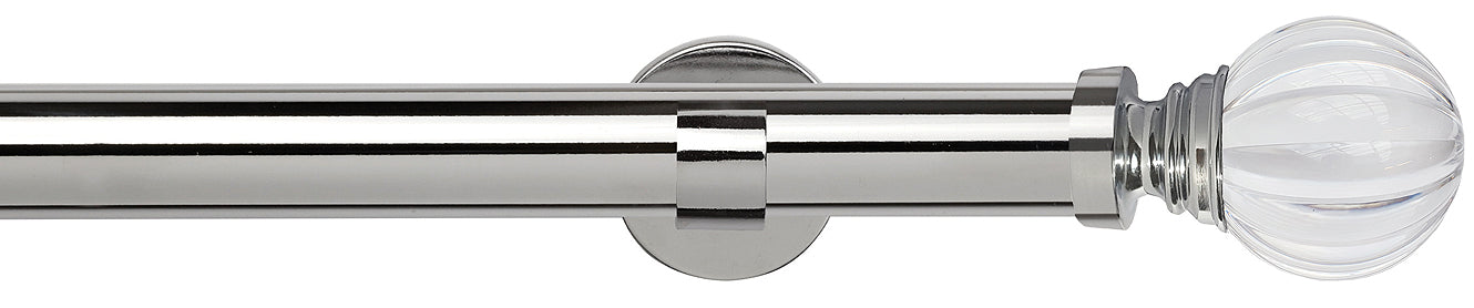 Speedy 35mm Poles Apart IDC Metal Eyelet Pole Chrome, Segmented Ball