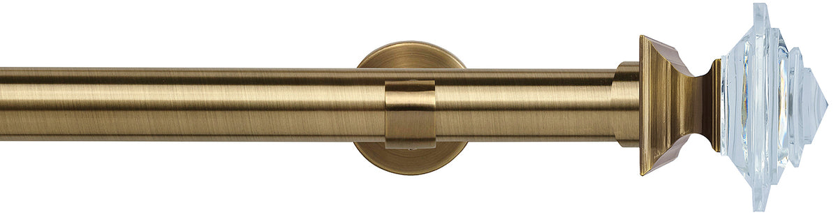 Speedy 35mm Poles Apart IDC Metal Eyelet Pole Antique Brass, Luxe Aztec
